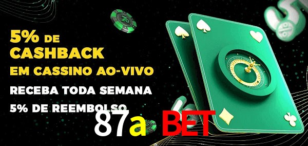Promoções do cassino ao Vivo 87a bet